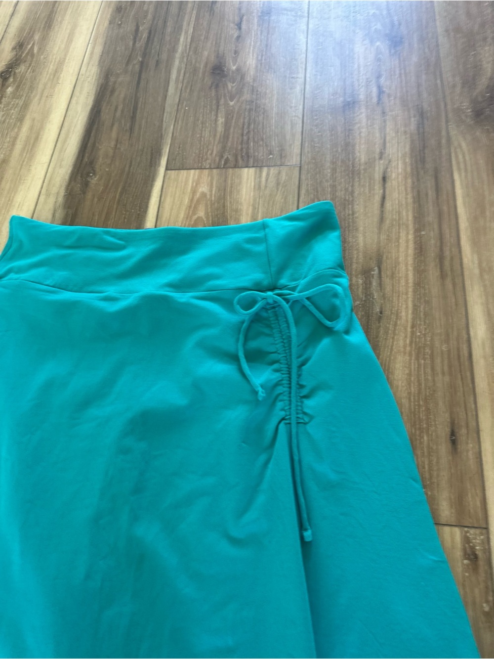 The north face womens teal ruched cypress Skirt size large - Picture 2 of 5